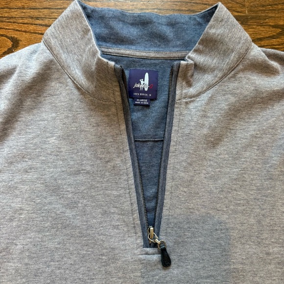 Johnnie-O Quarter-Zip Lightweight Sweater Golf Tennis Preppy Size X-Large - Picture 2 of 7